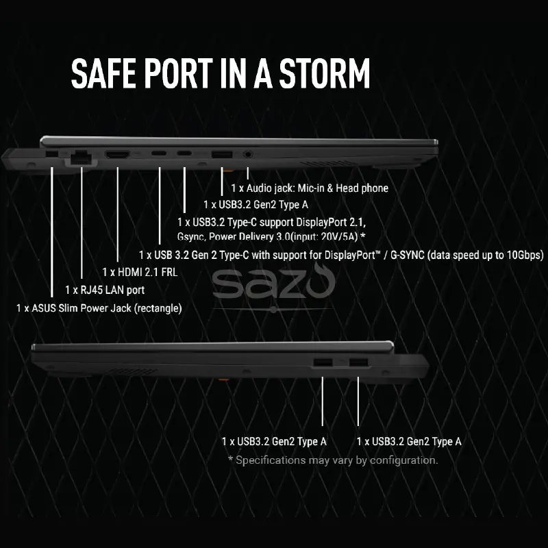 ASUS TUF Gaming A16 2025 (R9-8940HX| 16GB RAM| 1TB SSD| RTX 5060)